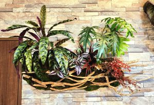 観葉植物のレンタルや装飾　フェイクグリーン装飾　松盆栽　門松